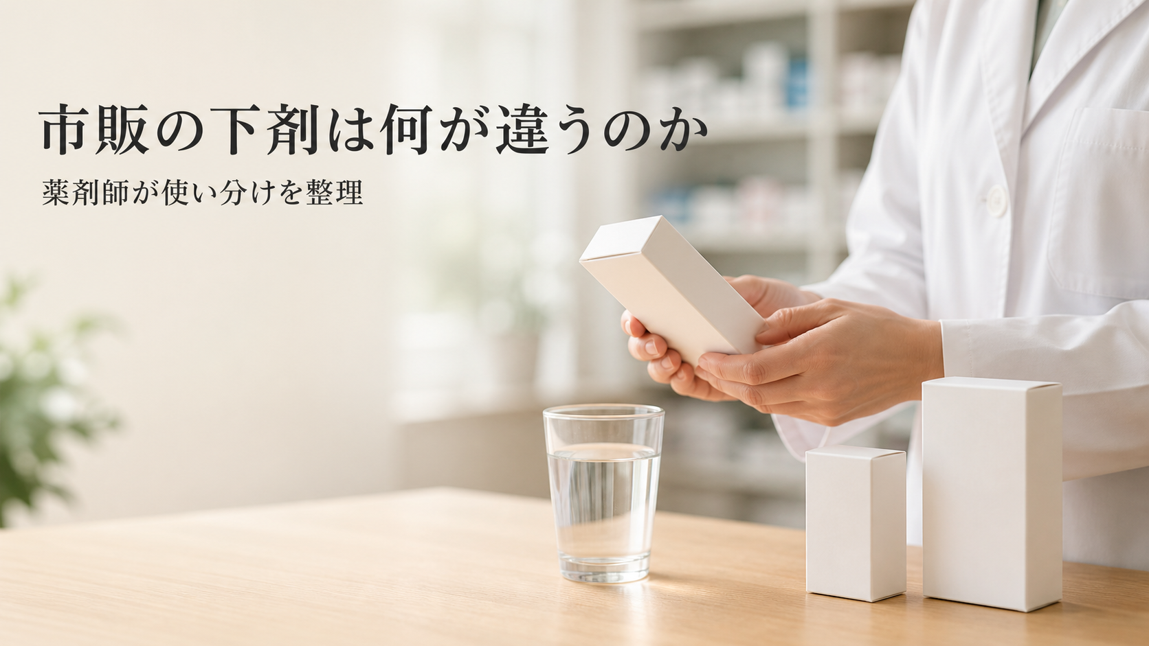 市販の下剤は何が違うのか｜薬剤師が使い分けと注意点を整理
